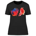 thumbnail image 1 of Cool Pair Of Betta Siamese Fish T-Shirt Women -Image by Shutterstock, Female Large, 1 of 2