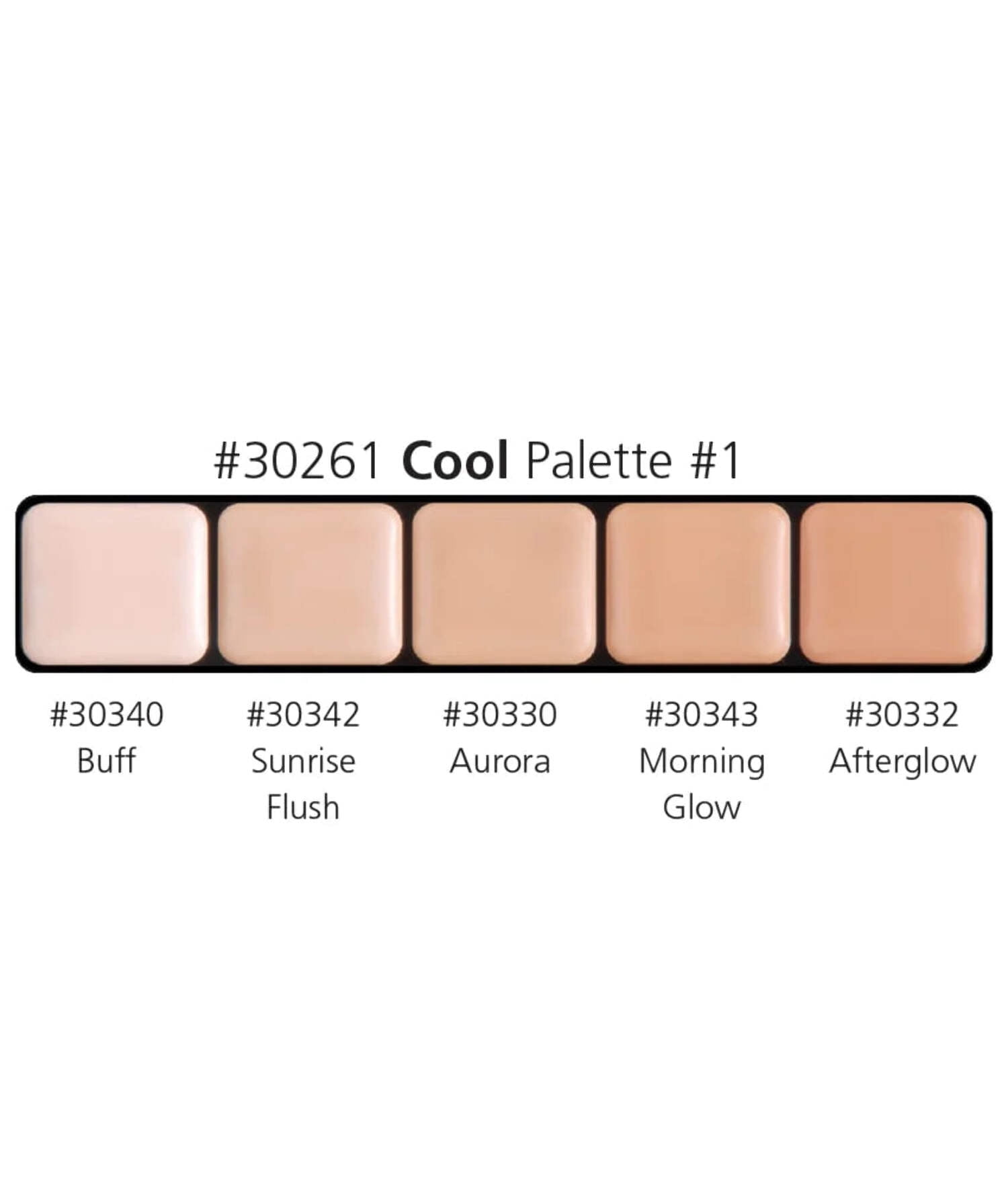 Cool Palette #1 HD Glamour Creme Foundation Palette