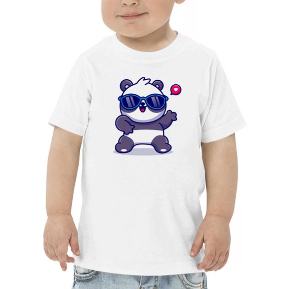 Cool Panda W Sunglasses T-Shirt Toddler -Image by Shutterstock, 2 Toddler