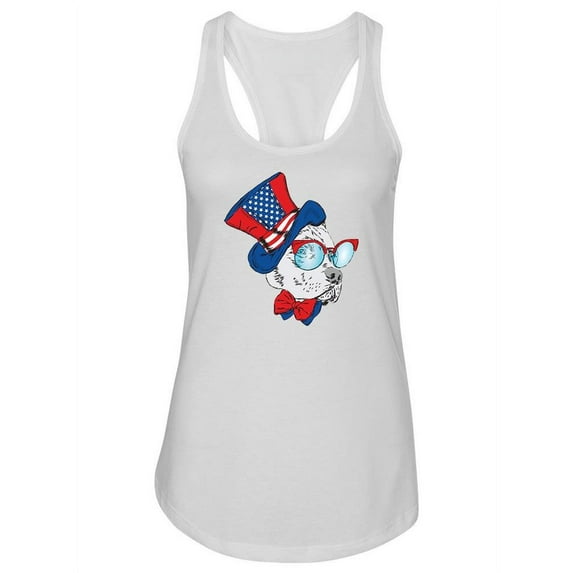 Cool Patriotic Dog. Tank Women -Image by Shutterstock, Female Small