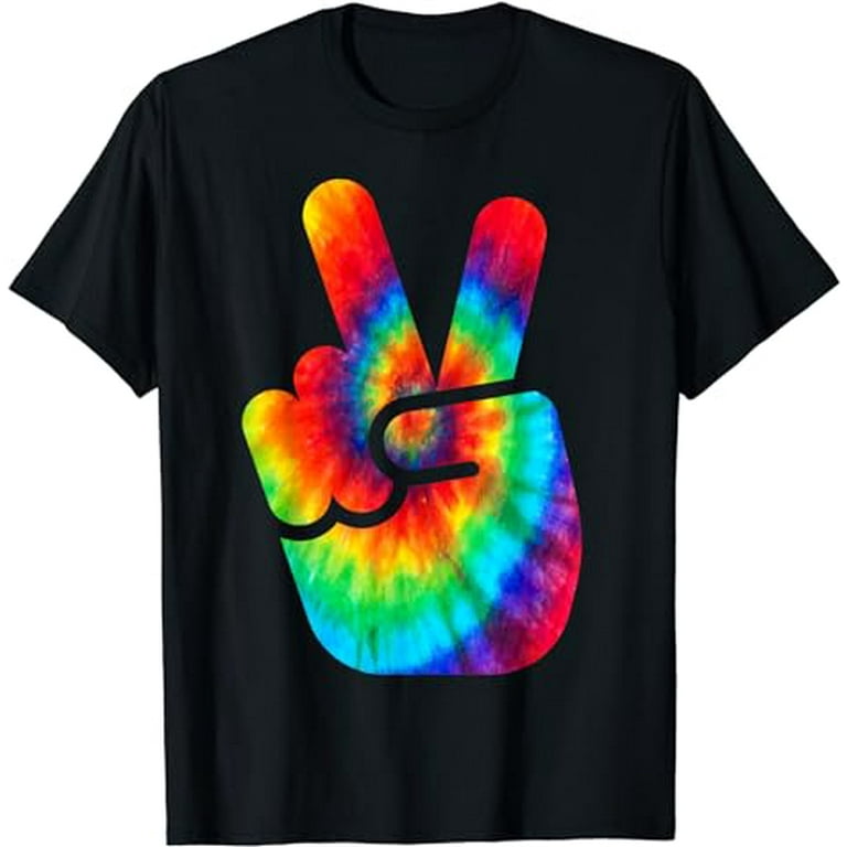 Cool Peace Hand Tie Dye T-Shirt For Boys And Girls Cool Peace Hand Tie Dye T-Shirt For Boys And Girls