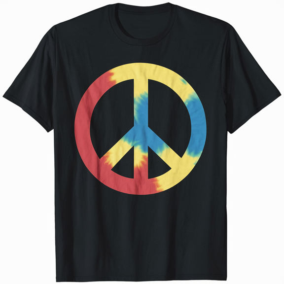 Cool Peace Sign Tie Dye T-Shirt For Boys And Girls T-Shirt