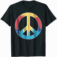 thumbnail image 1 of Cool Peace Sign Tie Dye T-Shirt For Boys And Girls T-Shirt, 1 of 5