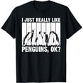 thumbnail image 1 of Cool Penguin Art For Men Women Kids Bird Penguin Lovers T-Shirt, 1 of 5