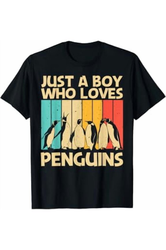 Cool Penguin Design For Boys Emperor Penguin Bird Lover T-Shirt