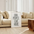 thumbnail image 1 of Cool People Live Here Wallart, Typography Print, Minimalist Print, Trendy Aesthetic Room Decor, Modern Style Home Decor, Girly Room Wallart Home Decor #2555, 8x12 UNFRAMED, 1 of 3