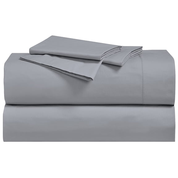 Cool Percale Sheet Set Extra Deep 22" Pockets "Hotel Linen" Matte finished by Abripdeic - California King - Gray