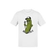 thumbnail image 1 of Cool Pickle "Dill With It" Fun Men's T-shirt, 1 of 3