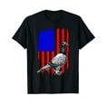 thumbnail image 1 of Cool Pigeon Design Men Women Patriotic US Flag Pigeon Lovers T-Shirt, 1 of 5
