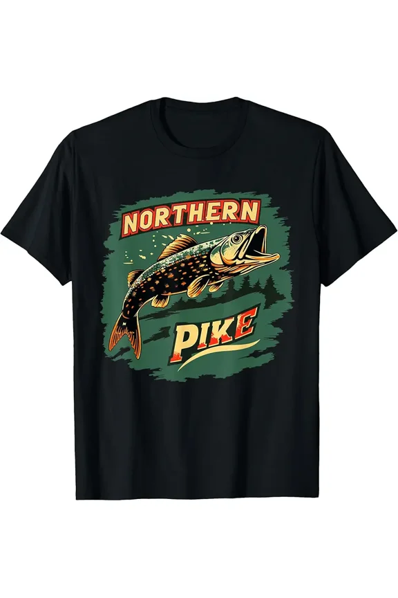 Cool Pike Fish Costume for Fishing Boys and Girls T-Shirt
