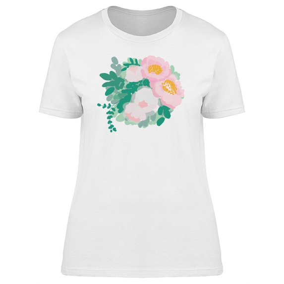 Cool Pink Flowers Bouquet Tee Women's -Image by Shutterstock