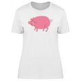 thumbnail image 1 of Cool Pink Pig Doodle T-Shirt Women -Image by Shutterstock, Female Large, 1 of 2