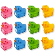 Cool Pixelated Robot Rubber Ducks 2" Standard Size. 12 Pack