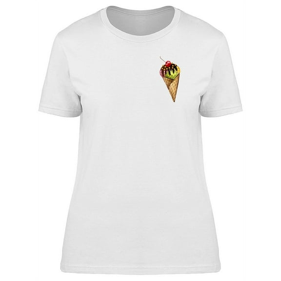Cool Pocket Ice Cream Cone T-Shirt Women -Image by Shutterstock, Female Large