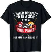Cool Pool Player Design For Men Women Pool Billiards Player T-Shirt