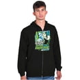 thumbnail image 1 of Cool Popeye Raised By the Hustle Men Big & Tall Zip Hoodie Brisco Brands 5X, 1 of 5