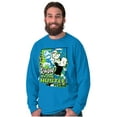 thumbnail image 1 of Cool Popeye Raised By the Hustle Men's Long Sleeve Tee T Shirt Brisco Brands 2X, 1 of 6