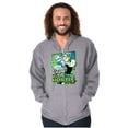 thumbnail image 1 of Cool Popeye Raised By the Hustle Zip Hoodie Sweatshirt Men Brisco Brands S, 1 of 6
