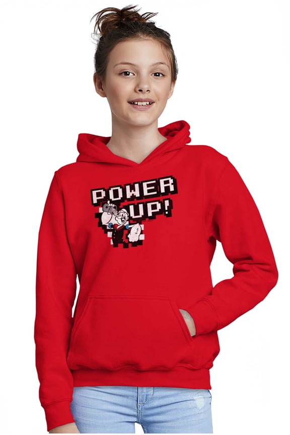 Cool Popeye Vintage Game Retro Mashup Youth Hoodie Boy Girl Teen Brisco Brands S