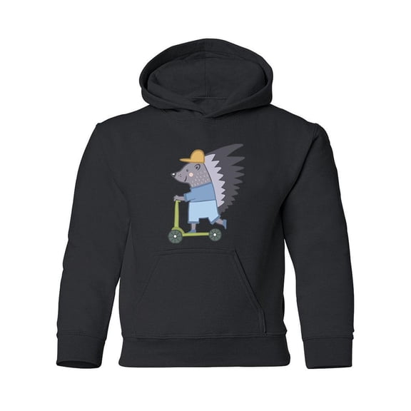 Cool Porcupine Hoodie Juniors -Image by Shutterstock,  Large