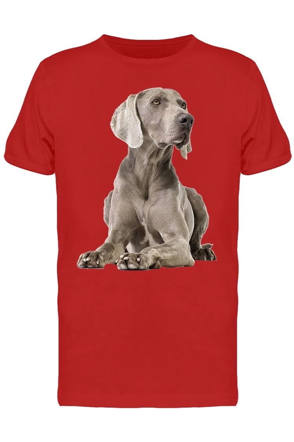 Cool Posing Weimaraner T-Shirt Men -Image by Shutterstock, Male Large