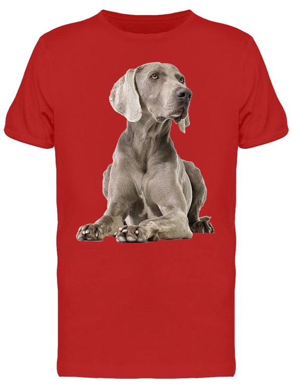 Cool Posing Weimaraner T-Shirt Men -Image by Shutterstock, Male Large