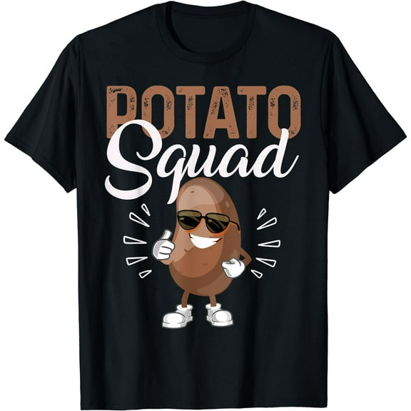 Cool Potato Squad Potato Halloween Costume Funny Vegan Team T-Shirt