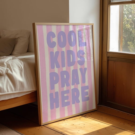 Cool Pray Here Christian Wall Art Faith Decor Living Room Bedroom Office