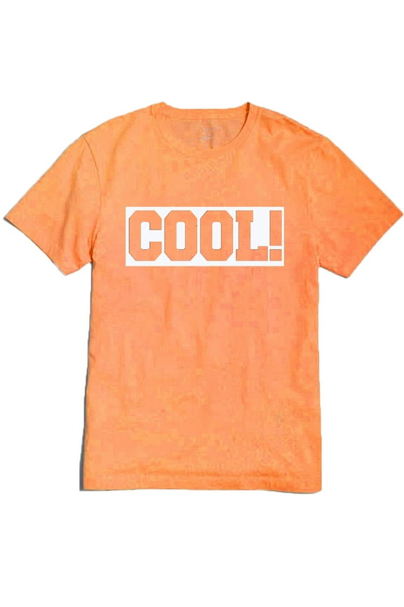 Cool! Printed Funny T-shirt Bar Dancing Men's Tee Color Orange Large