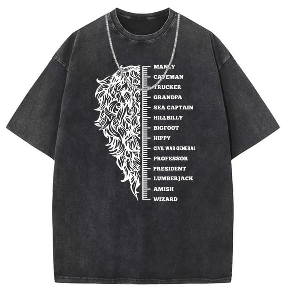 Cool Printed Short Sleeve T-Shirts for Men and Women - Washed Distressed Tops for Summer - Loose Casual Style for Comfort