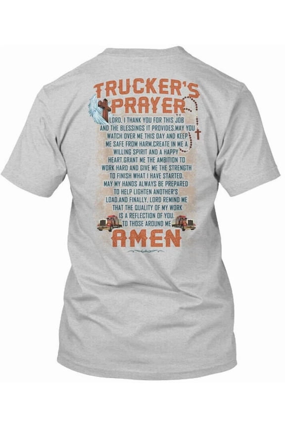 Cool Proud Trucker - Truckers Prayer Amen T-Shirt Unisex S-5XL Hot Trending Shirt, Vintage Birthday Gift