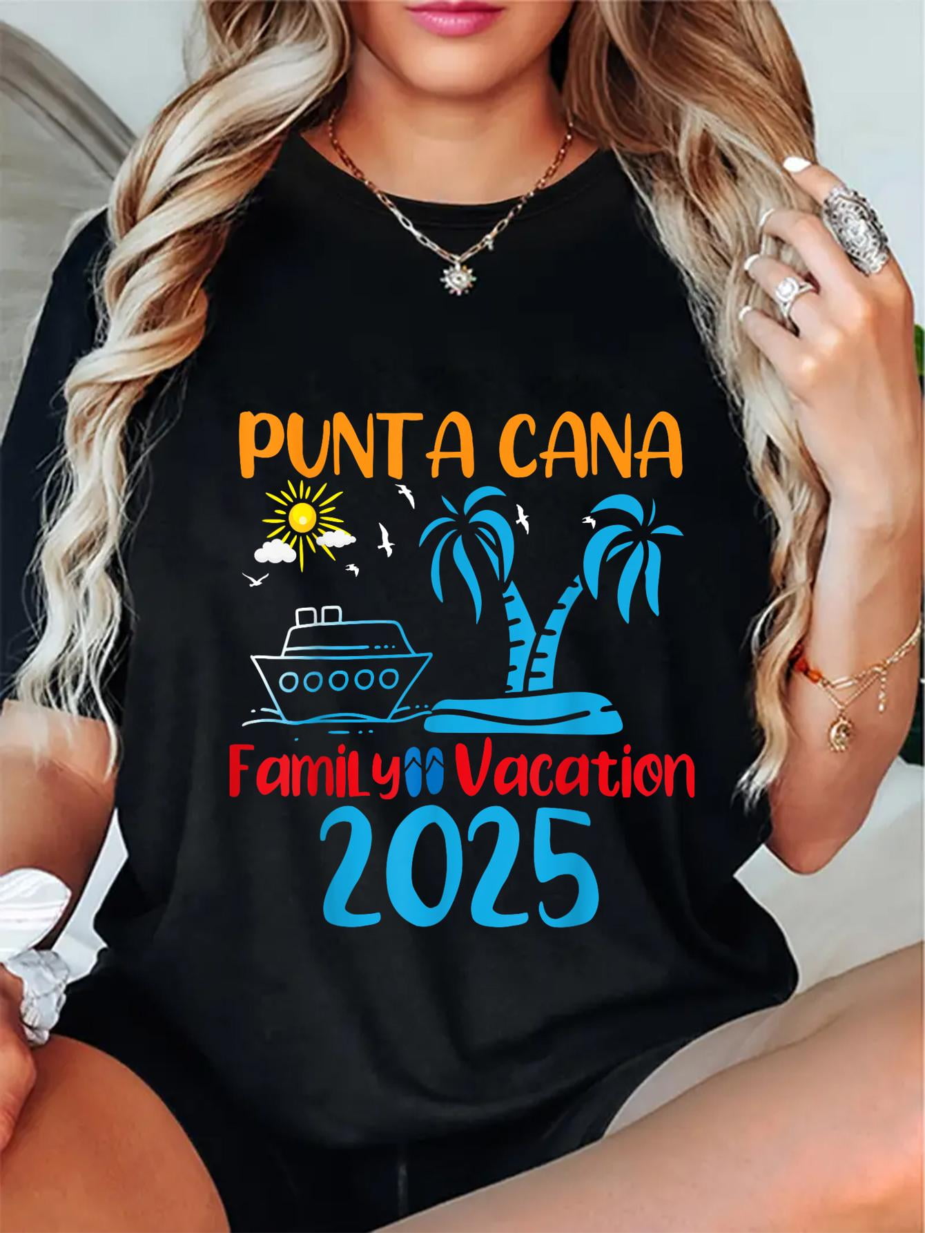 Cool Punta Cana Beach Trip Family Summer Vacation 2025 Match TShirt