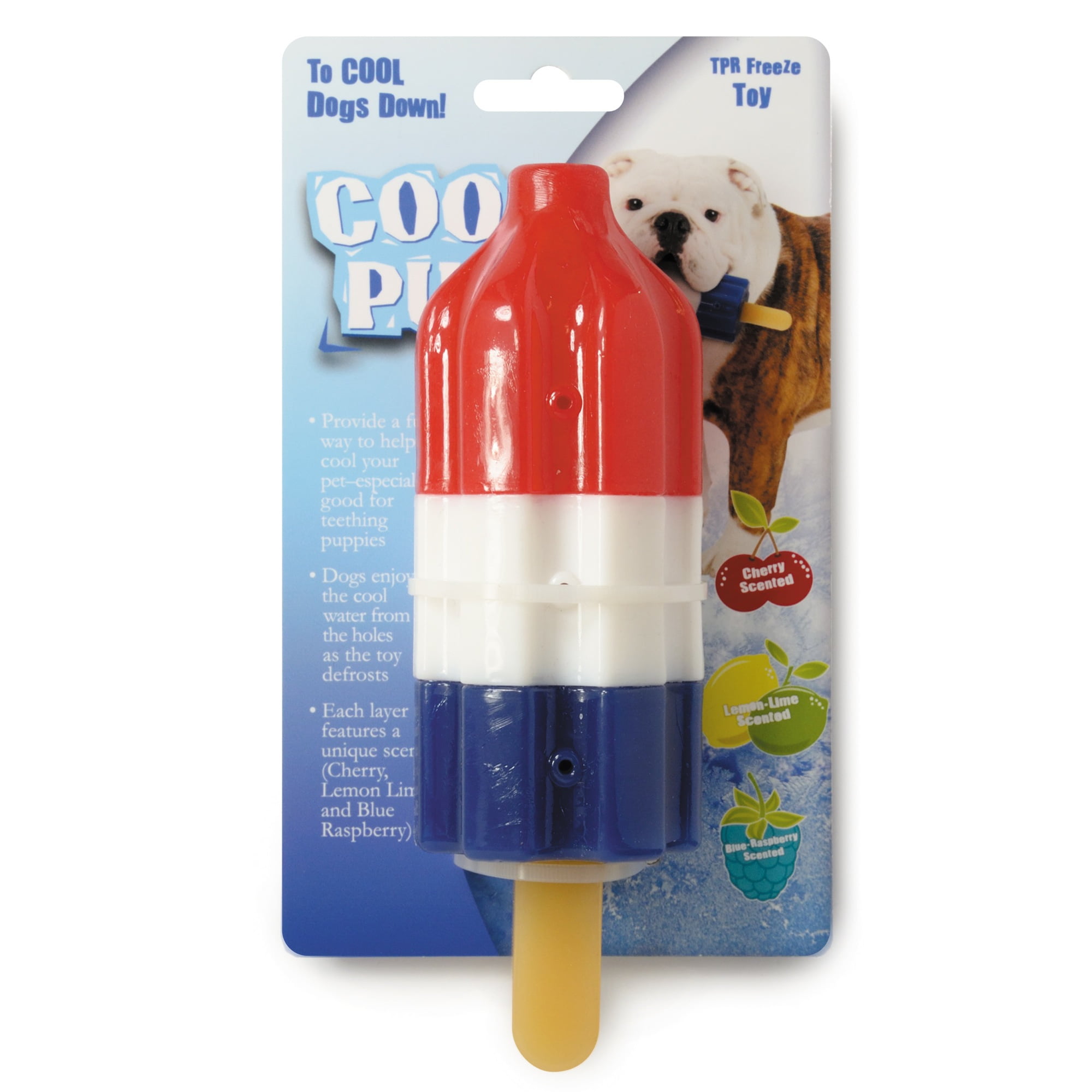 Cool Pup Mini Rocket Pop Hydrating Durable Dog Chew Toy 