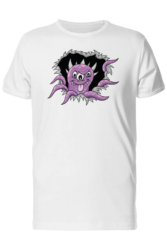 Cool Purple Crazy Monster Tee Men's -Image by Shutterstock