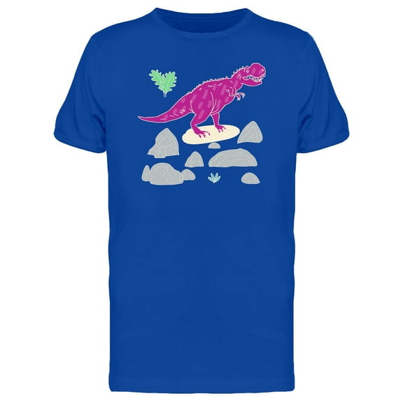 Cool Purple Dinosaur Doodle T-Shirt Men -Image by Shutterstock, Male Medium