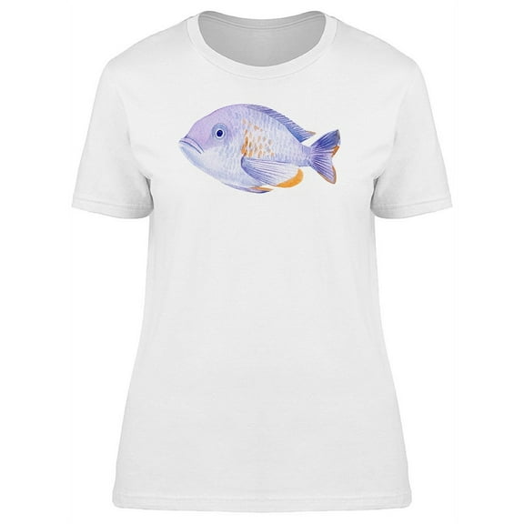 Cool Purple Exotic Fish T-Shirt Women -Image by Shutterstock, Female Medium