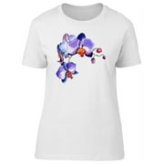 Cool Purple Orchid Flower T-Shirt Women -Image by Shutterstock, Female x-Large