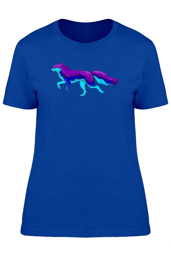 Cool Purple Wolf Tee Women's -Image by Shutterstock