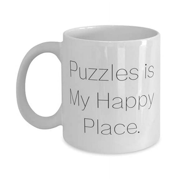 Cool Puzzles 15oz Mug, Puzzles is My Happy Place, Present F Men Women, Beautiful Gifts From