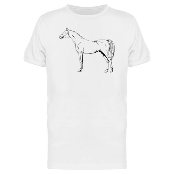 Cool Race Horse Sketch Tee Men's -Image by Shutterstock