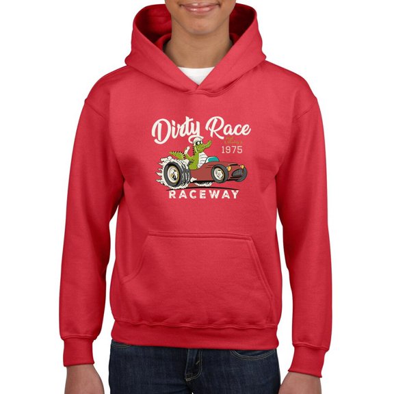 Cool Racer Crocodile Design Hoodie Juniors -Image by Shutterstock,  Medium