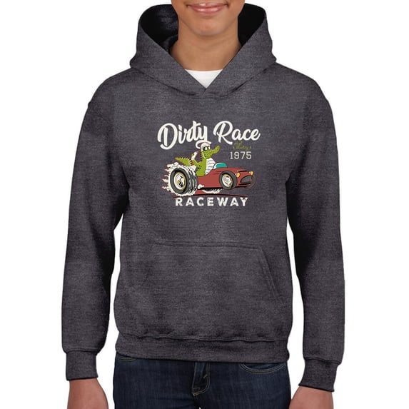 Cool Racer Crocodile Design Hoodie Juniors -Image by Shutterstock, x-Large