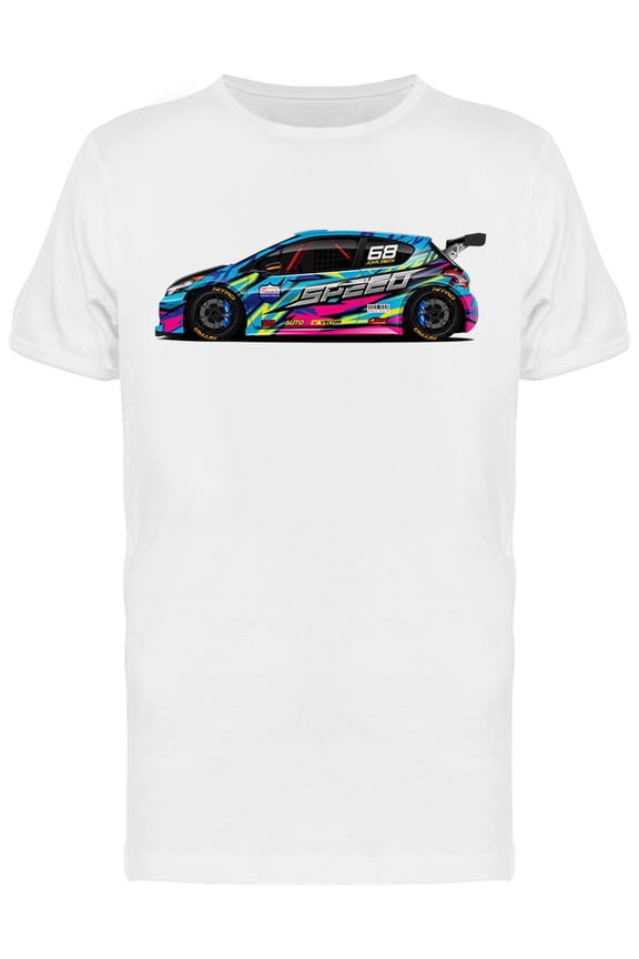 Cool Racing Car Graphic T-Shirt Men -Image by Shutterstock, Male Medium