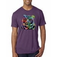 thumbnail image 1 of Cool Rainbow Neon Trippy Jungle Tiger Eyes Animal Lover Mens Premium Tri Blend T-Shirt, Vintage Purple, Medium, 1 of 3