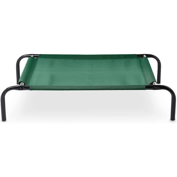 Cool Raised Bed Portable Raised Pet Bed With Washable And Breathable Mesh And Non-Slip Rubber Feet. Medium Size (No Center Frame)