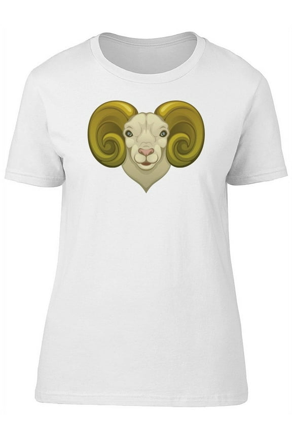 Cool Ram Head Cartoon T-Shirt Men -Image by Shutterstock, Male x-Large