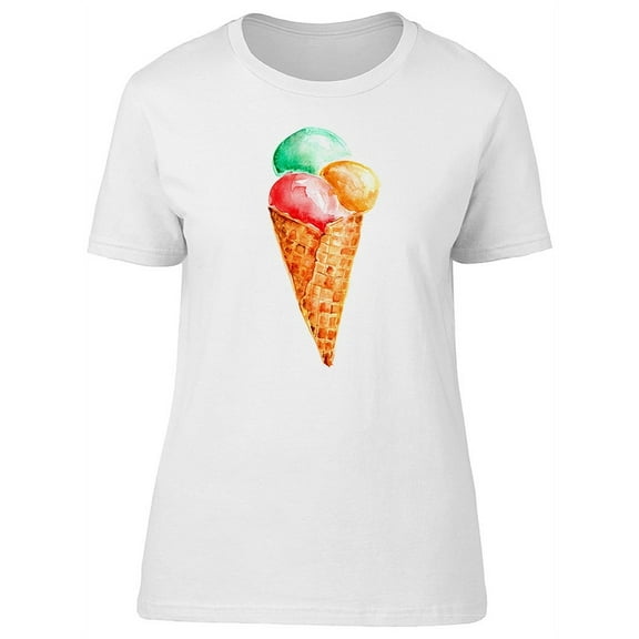 Cool Rastafari Ice Cream Cone T-Shirt Women -Image by Shutterstock, Female Large