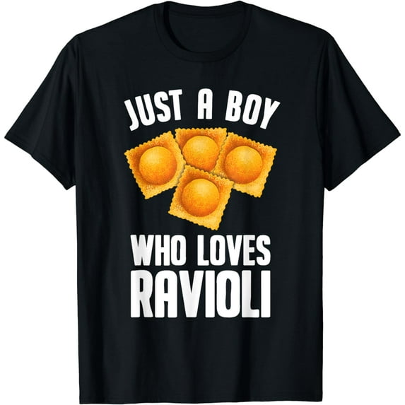 Cool Ravioli Design For Boys Men Ravioli Pasta Dough Wrap T-Shirt