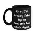 thumbnail image 1 of Cool Real estate agent Gifts, Sorry I'm Already Taken by, Real estate agent 11oz 15oz Mug From Colleagues, Gifts For Coworkers, Christmas gifts for colleagues, Secret Santa gifts for colleagues, Gifts, 1 of 2