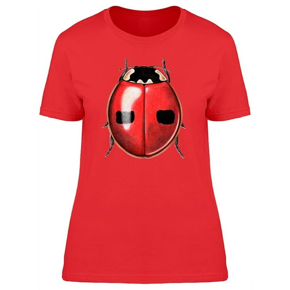Cool Realistic Ladybug T-Shirt Women -Image by Shutterstock, Female Small
